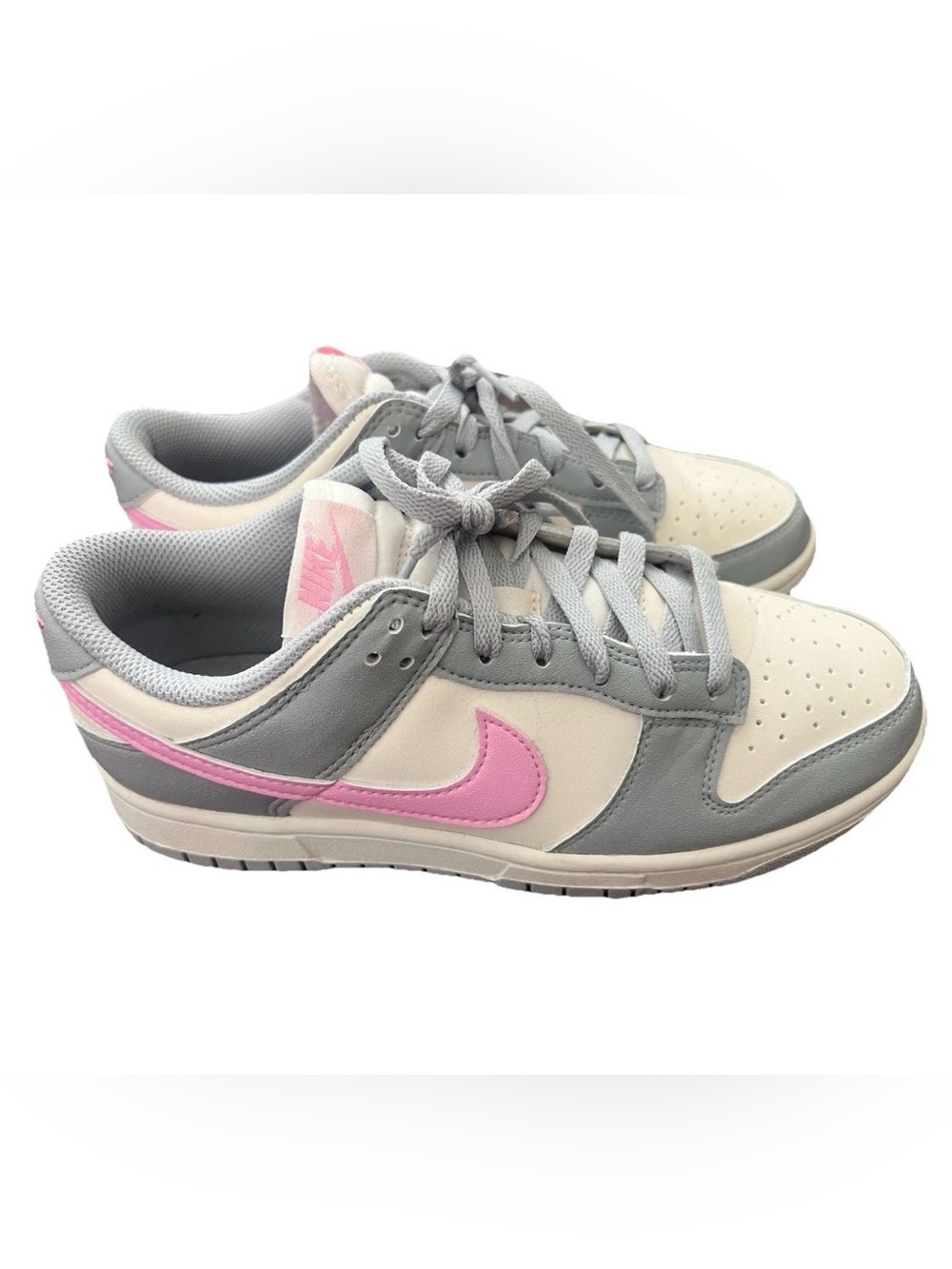 Nike Dunk Low Next Nature Shoes Womens Size 8 Low Smoke Grey Pink Rise Worn Once